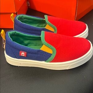 Oomphies Kids Sneakers in Vibrant Red and Blue
